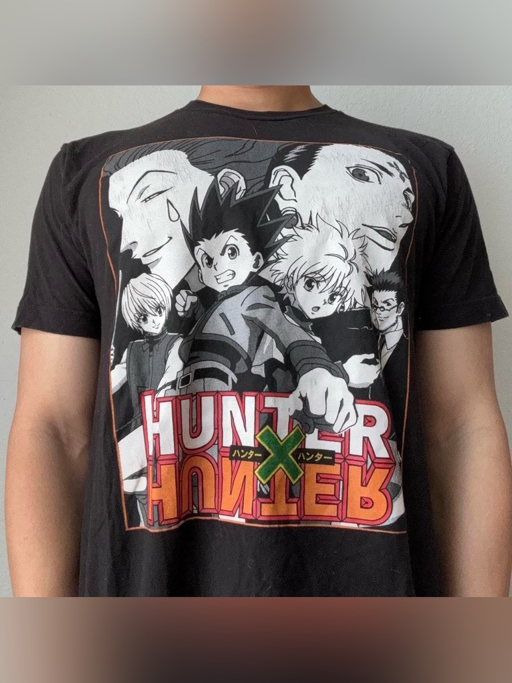 Hunter x Hunter Anime Graphics Black Tee Shirt